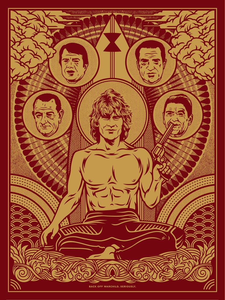 Jeffrey Everett / Rockets Are Red "Back Off, Warchild. Seriously. (Red)" Print