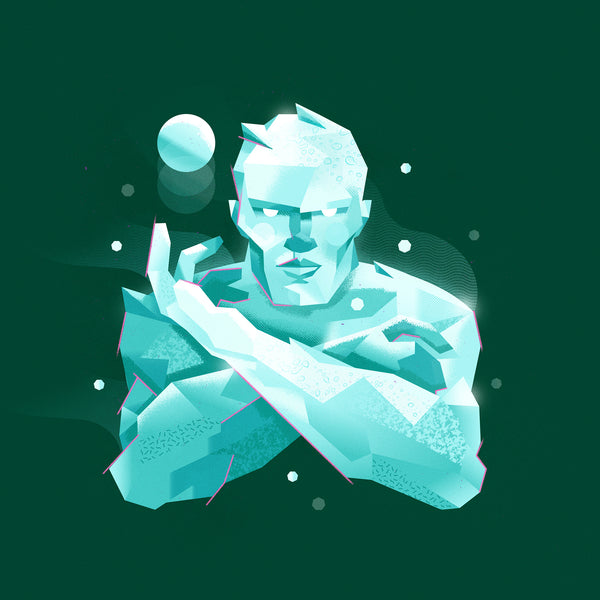 Collin Daniel Schlicht "Portrait of Iceman" print