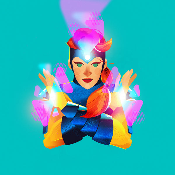 Collin Daniel Schlicht "Portrait of Jean Grey" print