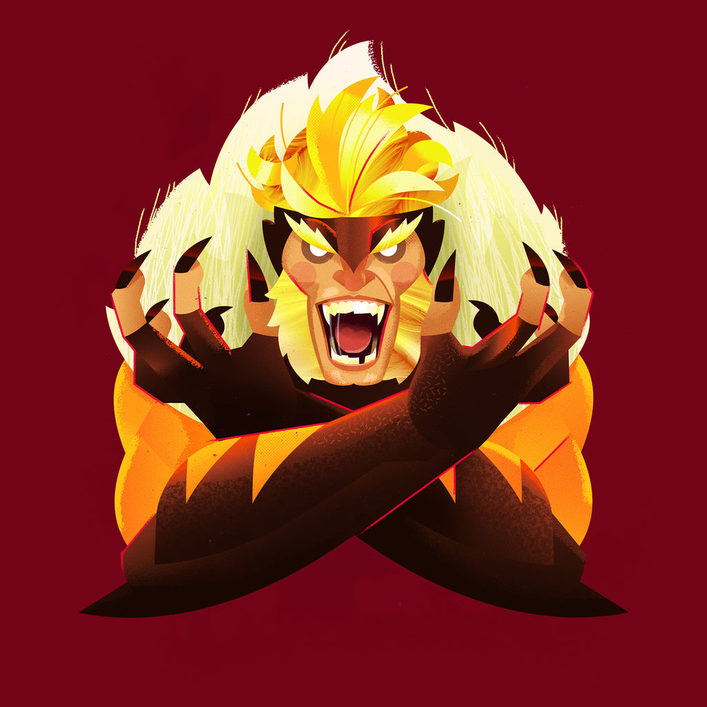 Collin Daniel Schlicht "Portrait of Sabretooth" Print