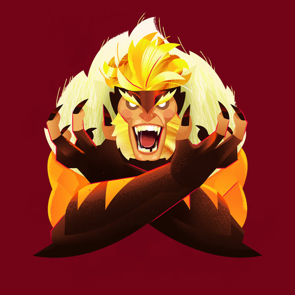 Collin Daniel Schlicht "Portrait of Sabretooth" Print