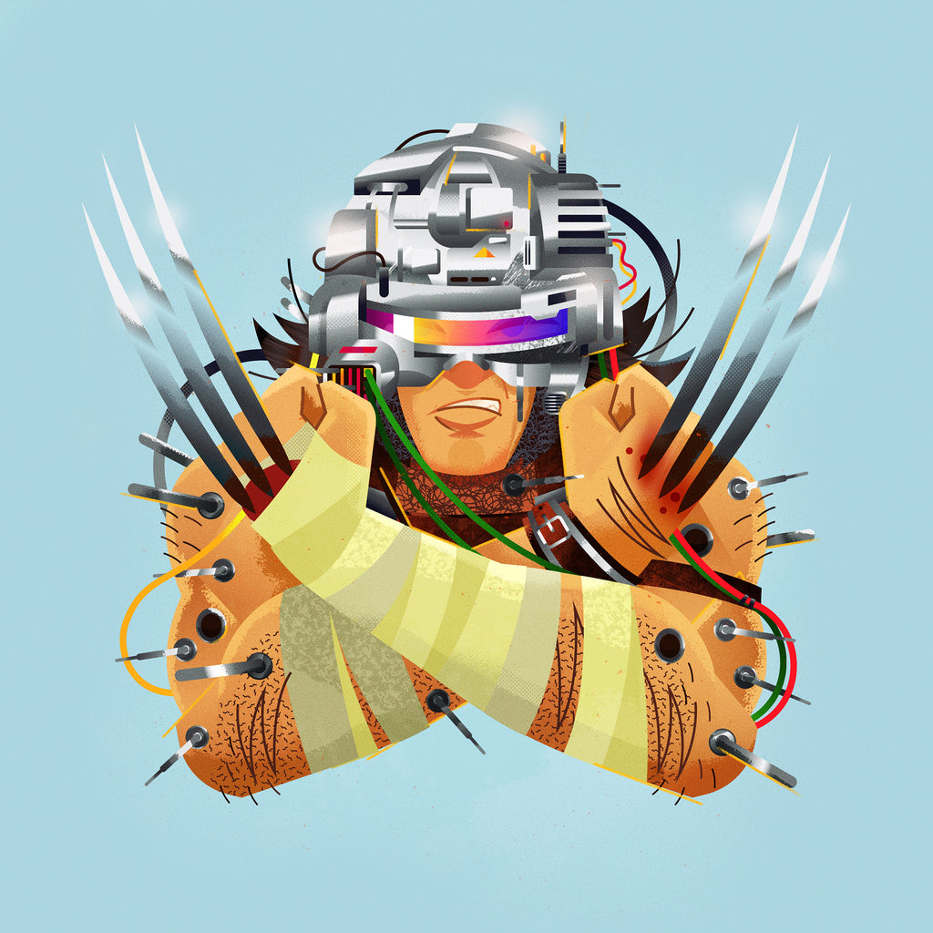 Collin Daniel Schlicht "Portrait of Wolverine (Weapon X)" Print