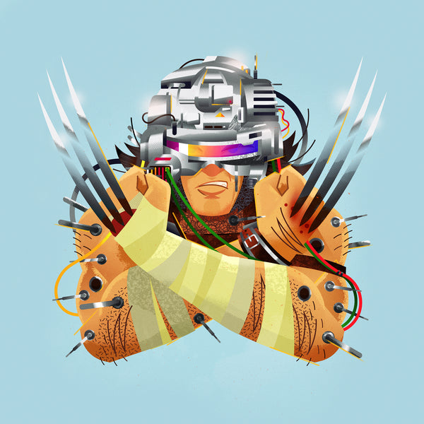 Collin Daniel Schlicht "Portrait of Wolverine (Weapon X)" Print