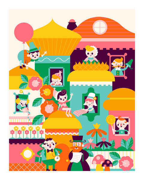 Pretend Friends "Munchkinland" Print