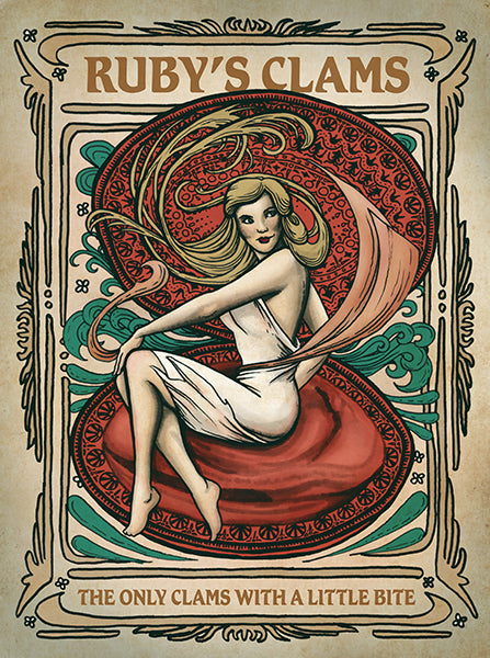 Priscilla Wilson "Ruby's Clams" Print