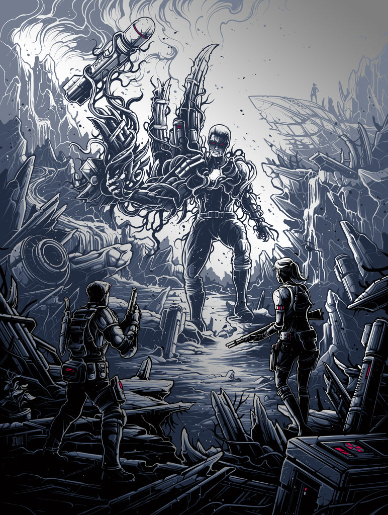 Dan Mumford “The Right To Be A God...That Right Is Now Mine. (Foil Variant)” Framed Print