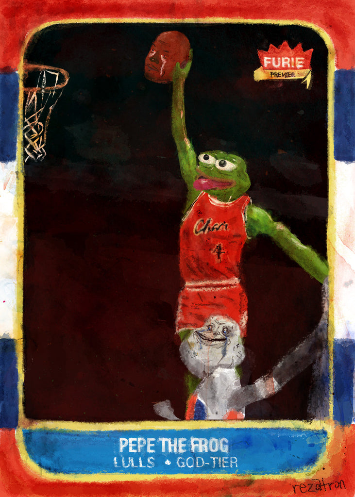 Rezatron "Rare Pepe Rookie Card" Print