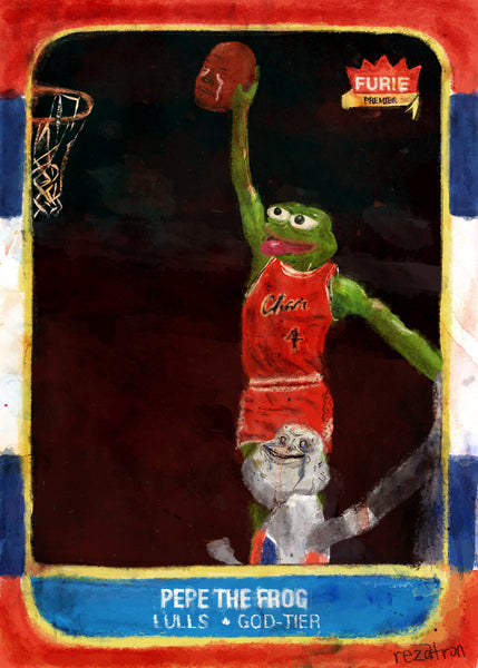 Rezatron "Rare Pepe Rookie Card" Print