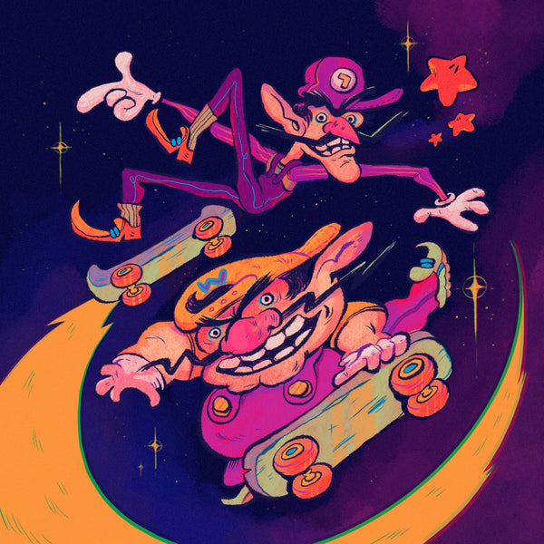 Rose Feduk "Stinky Bros Skate Squad" print