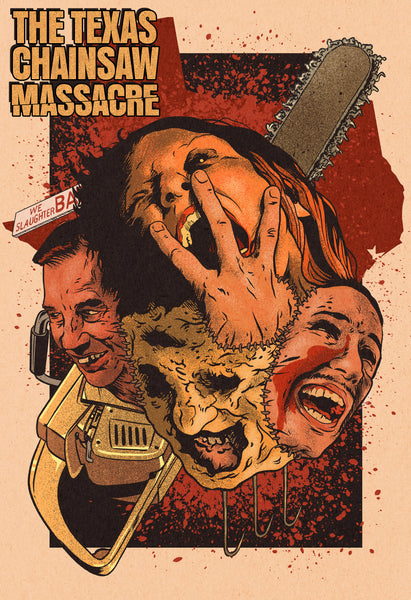 Ryan Caskey "Texas Chainsaw Abomination" Print