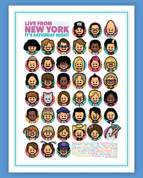 Austin Gilmore "Live from New York It's Saturday Night!" Print