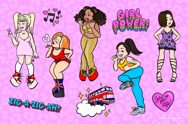 Sara M. Lyons "SPICE UP YOUR LIFE" Sticker Set