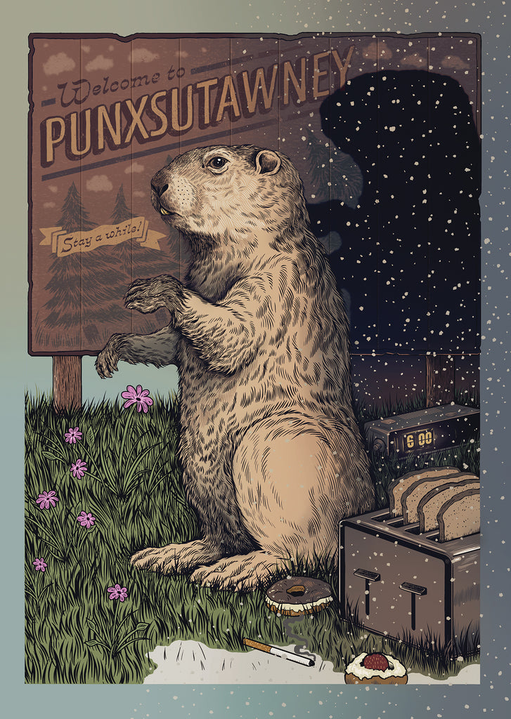 Sam Dunn "Okay campers, rise and shine" Print