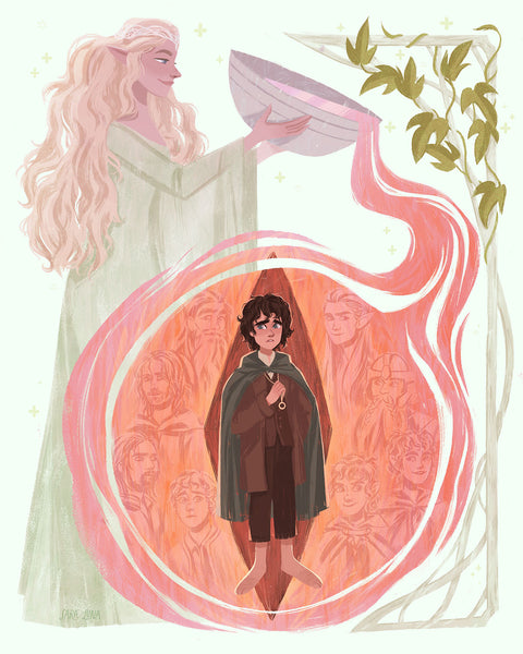 Sara Luna "The Mirror of Galadriel" Print