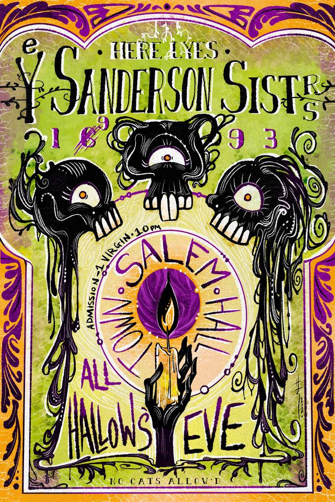 Sara Richard "LIVE at Salem Town Hall: The Sanderson Sisters" Print