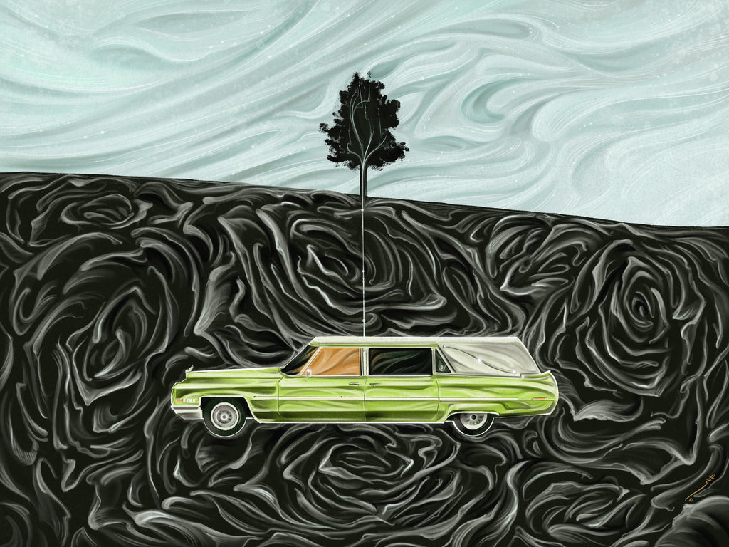 Sara Richard "Claire's Hearse" Print