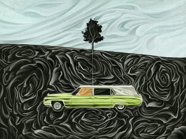 Sara Richard "Claire's Hearse" Print