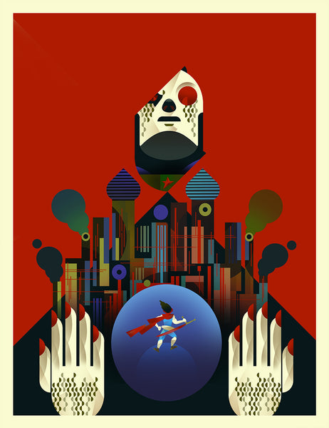 Scott Balmer "Strider Hiryu, you will never leave Eurasia alive" Print
