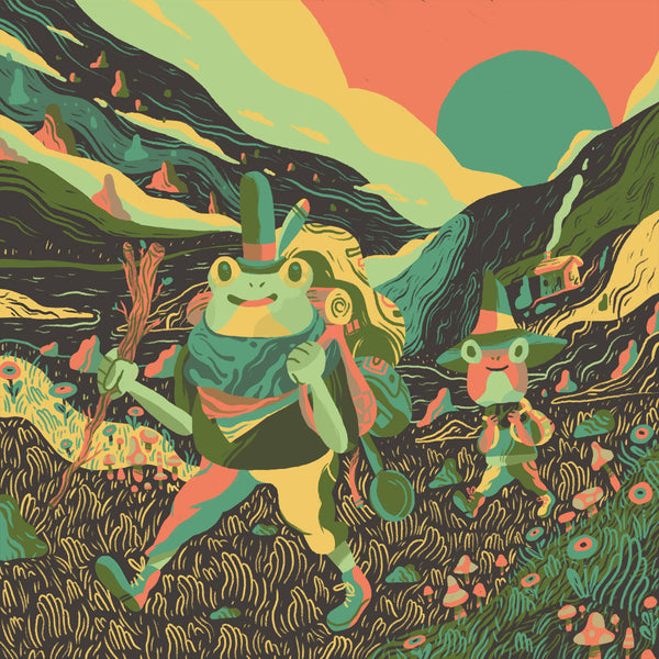 Scott Balmer "Adventurous Mr. Frog" Wood Print