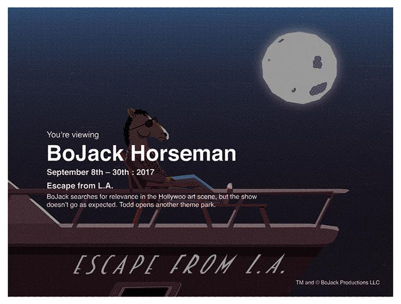 Seth Deitch "Bojack is paused" Print