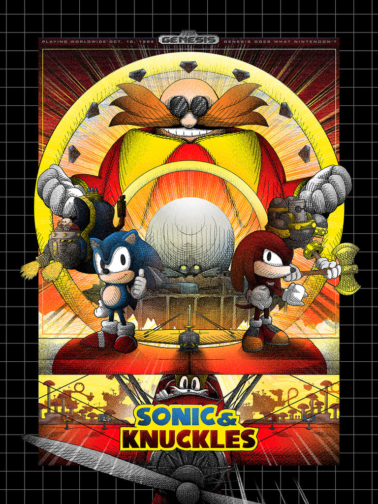 Shane Lewis "Sonic & Knuckles" Print