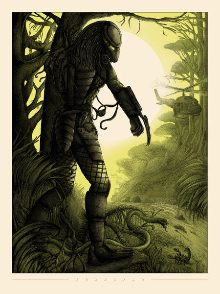 Shane Lewis "Lying In Wait (Yellow Variant)" Print