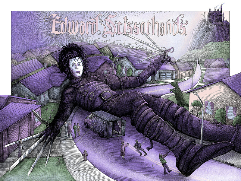 Shane Lewis "Edward Scissorhands" Framed Print