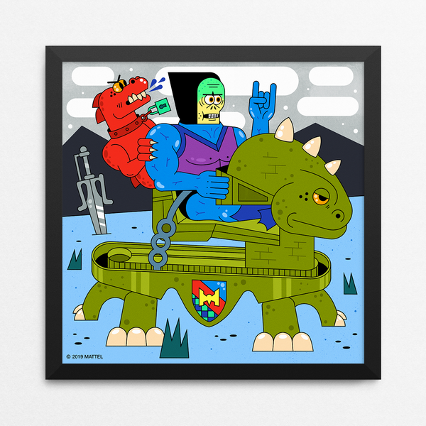 Nicole Cmar "The Master with the Blaster" Framed Print