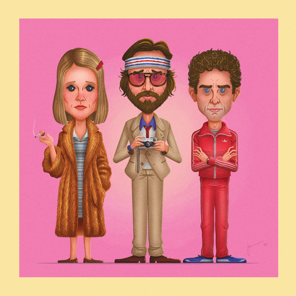 Jonathan Jourdenais "Tiny People - The Tenenbaums" Print