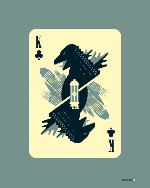 Tom Whalen "King Of Clubs" Print