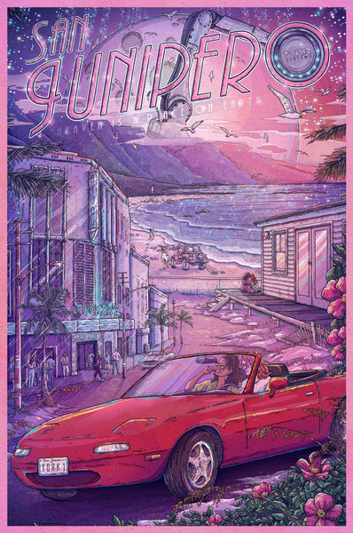 Taylor Rose "San Junipero" Postcard Print