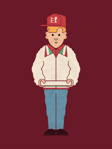 Teo Zirinis "You Have to Pay for Your Pizza, Sir" Print