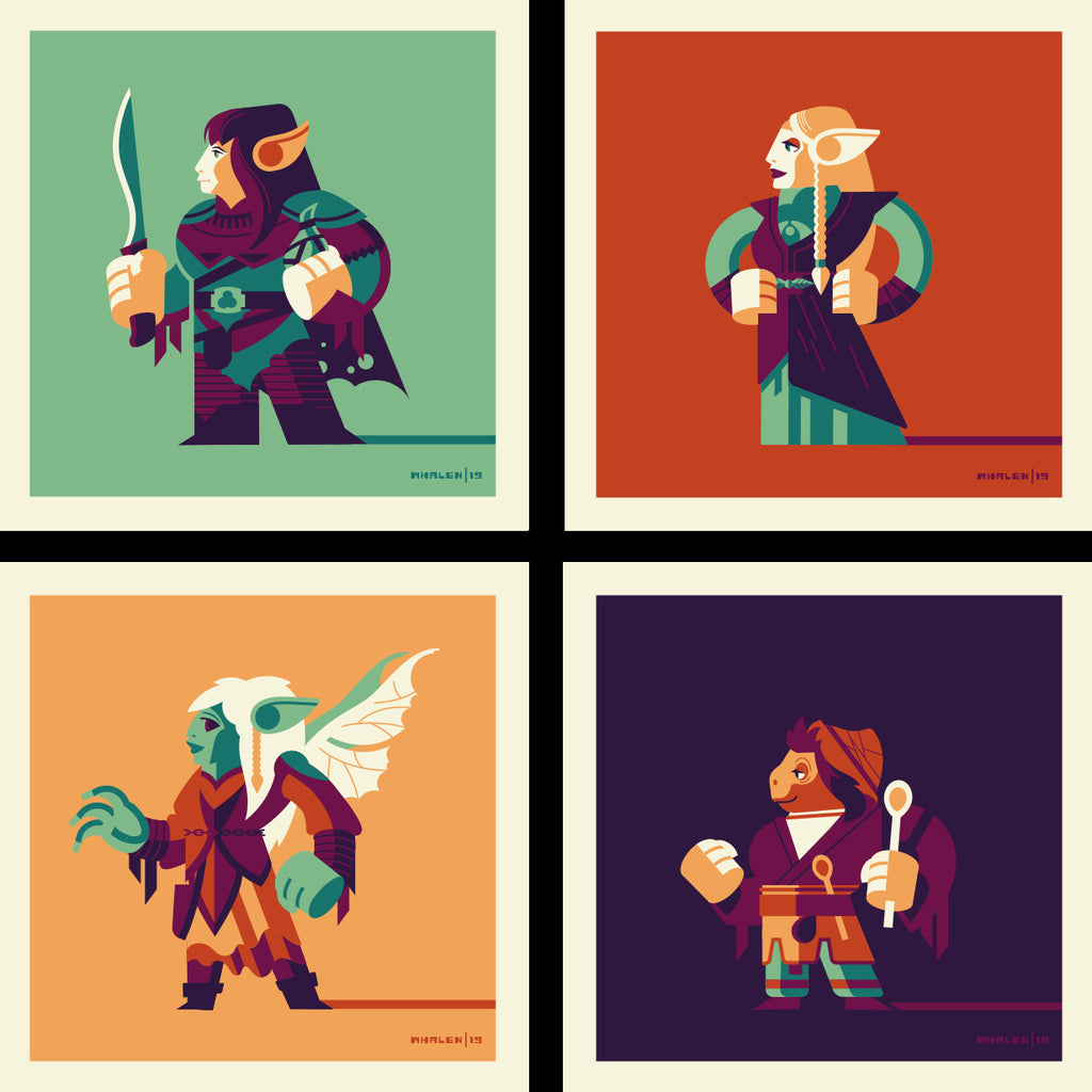 Tom Whalen "Heroes of Thra" Print Set