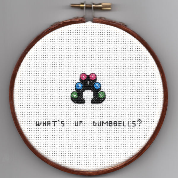 Oh Sew Nerdy "What's up, dumbbells?"