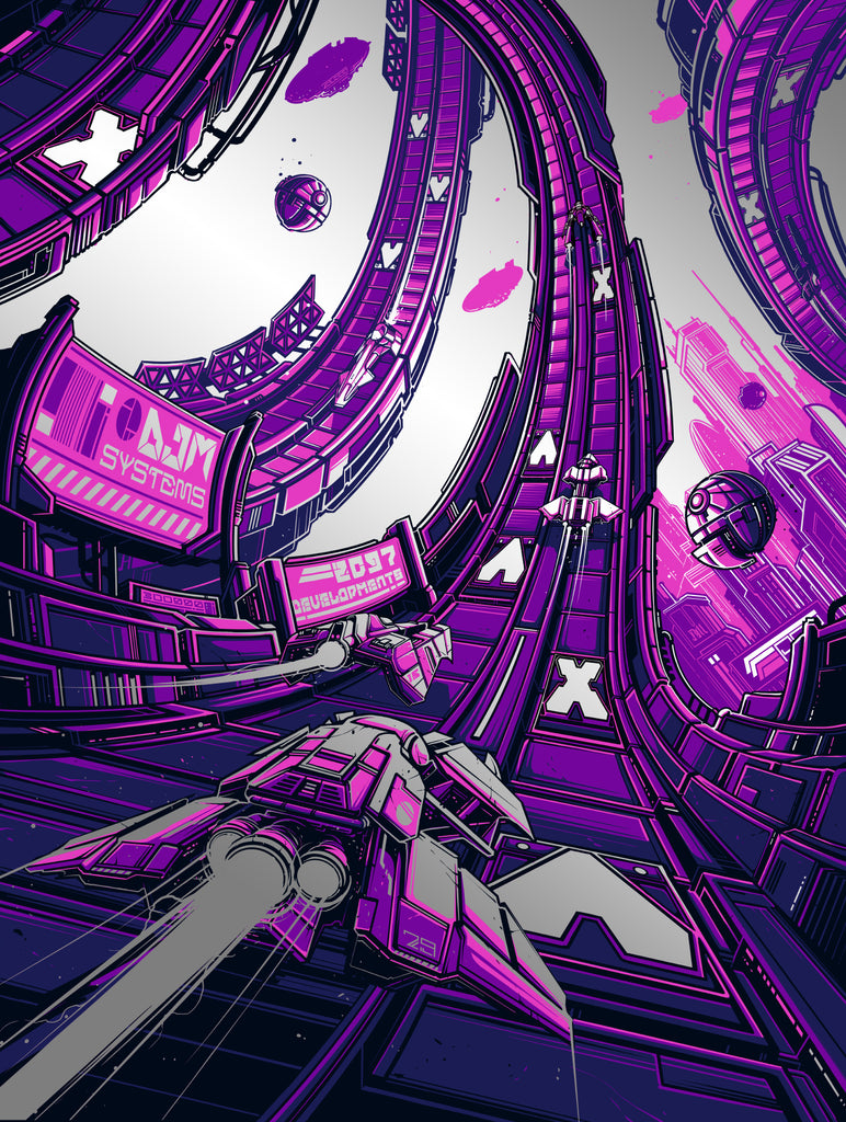 Dan Mumford “Our future has more colour. (Foil Variant)” Framed Print