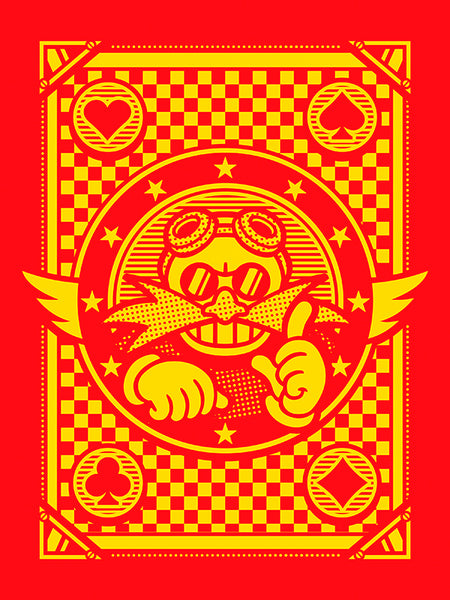 WinterArtwork "Casino Night Robotnik" Wood Print