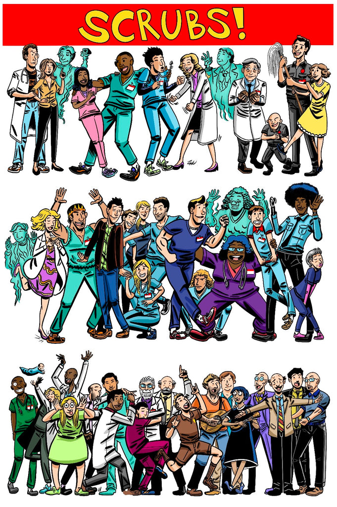 Zak Kinsella "Scrubs!" Print