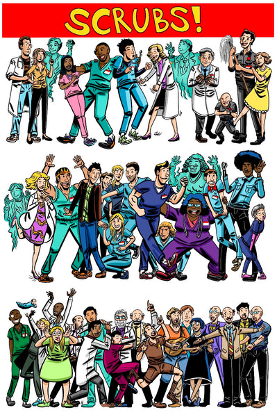 Zak Kinsella "Scrubs!" Print