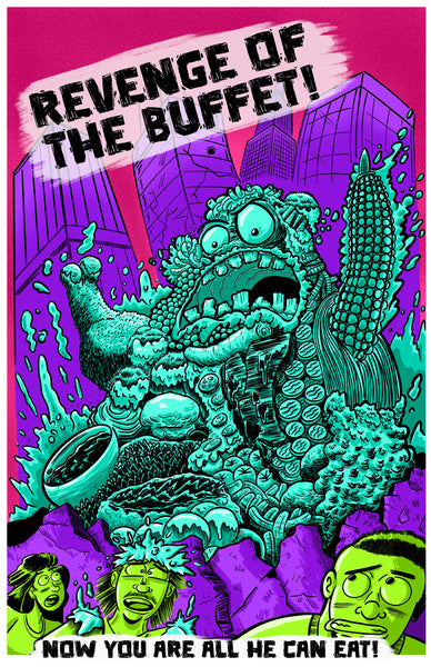 Zak Kinsella "Revenge of the Buffet" Print