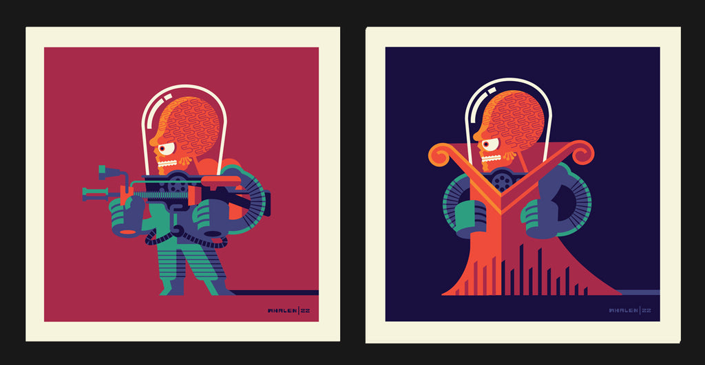 Tom Whalen "Ack! Ack!" Print Set