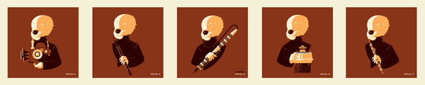 Tom Whalen "band'd" Print Set