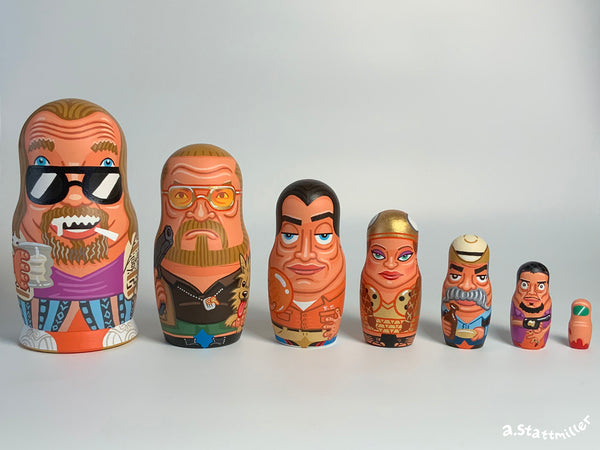 Andy Stattmiller "Big Lebowski" Nesting Dolls