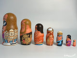 Andy Stattmiller "Big Lebowski" Nesting Dolls