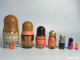 Andy Stattmiller "Big Lebowski" Nesting Dolls