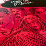 Ryan Brinkerhoff "Reach out and CUT someone" Print