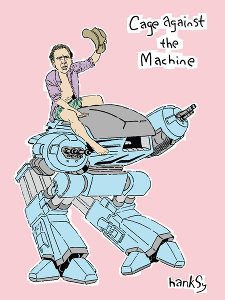 Hanksy "Cage Against The Machine" Print
