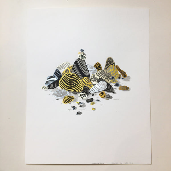 Caitlin Peters "Shimmering Rocks #1"