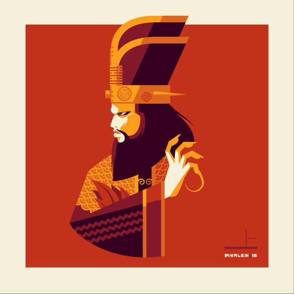 Tom Whalen "curse'd" Print