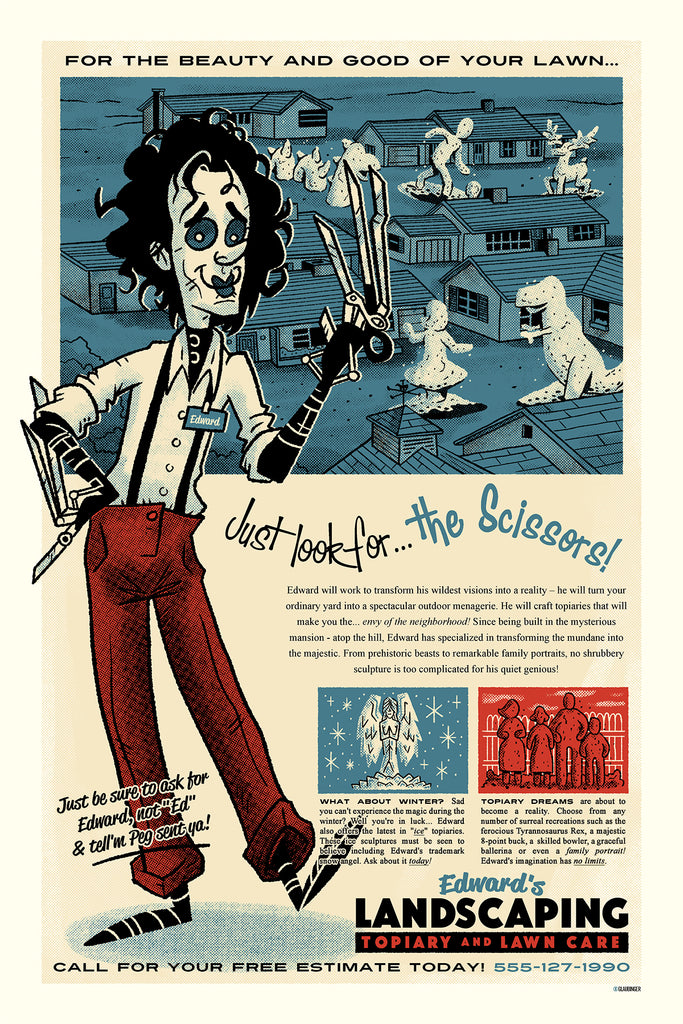 Ian Glaubinger "Edward's Landscaping" Print