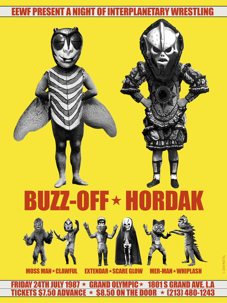 Conor Langton "Interplanetary Wrestling" Print